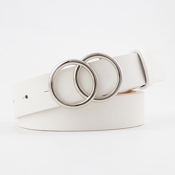 Schicker Aria Damen Ledergürtel mit modischer O-Ring-Schnalle