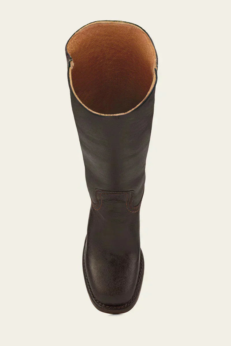 Klassischer Damen-Lederstiefel mit Blockabsatz | Handgefertigt