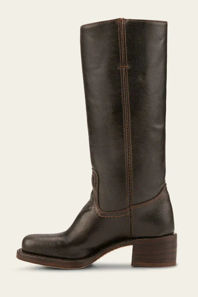 Klassischer Damen-Lederstiefel mit Blockabsatz | Handgefertigt