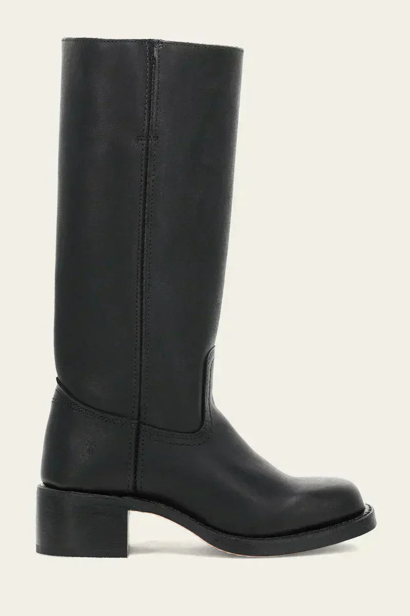 Klassischer Damen-Lederstiefel mit Blockabsatz | Handgefertigt