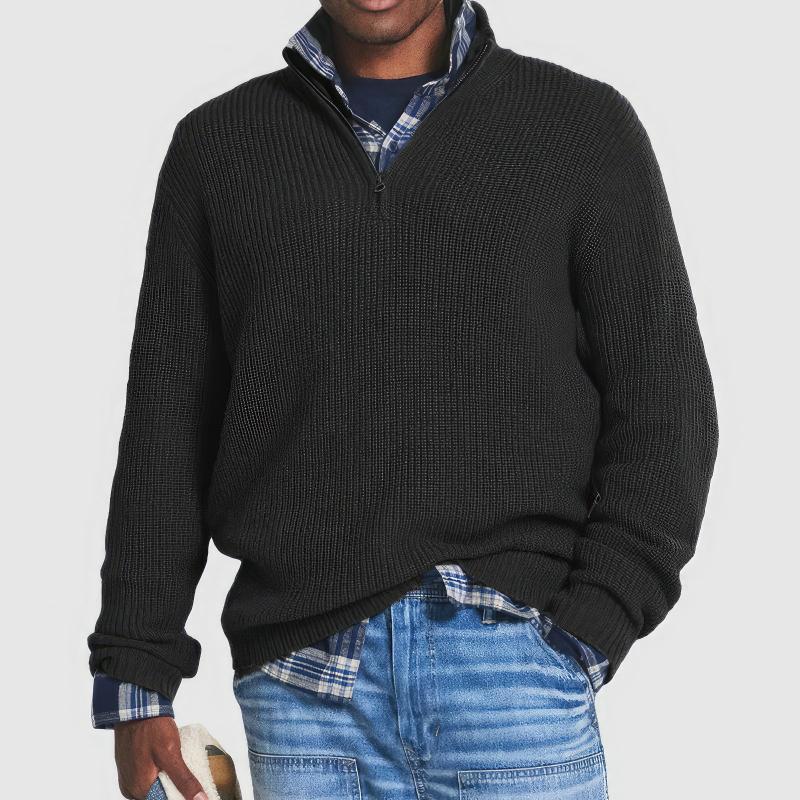 Adelbert | Strickpullover mit Reißverschluss