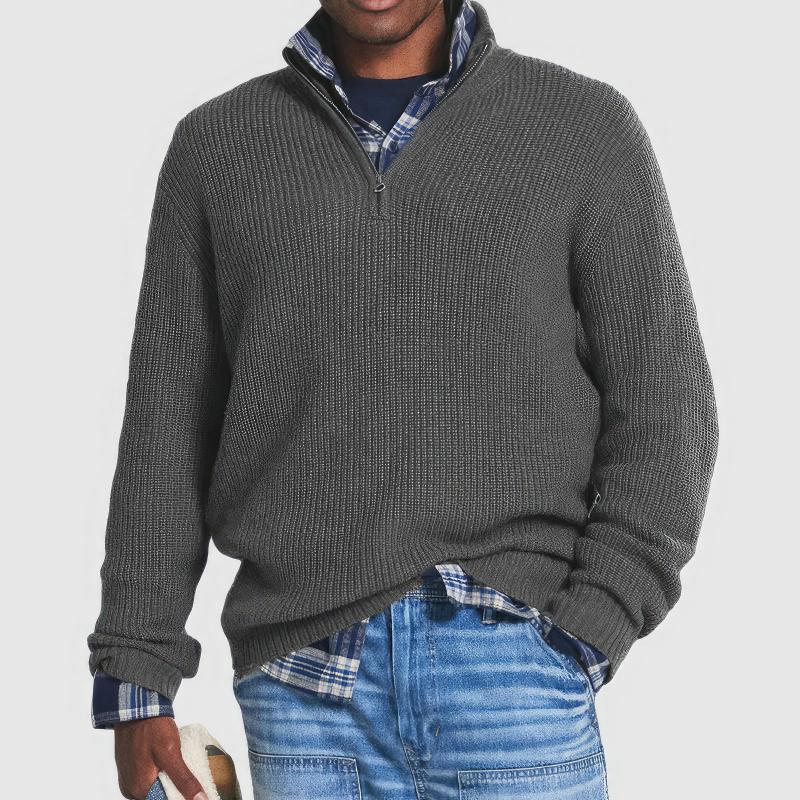 Adelbert | Strickpullover mit Reißverschluss