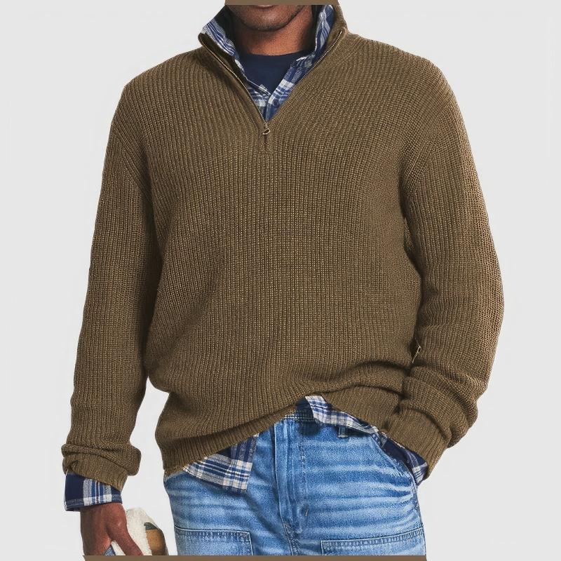 Adelbert | Strickpullover mit Reißverschluss