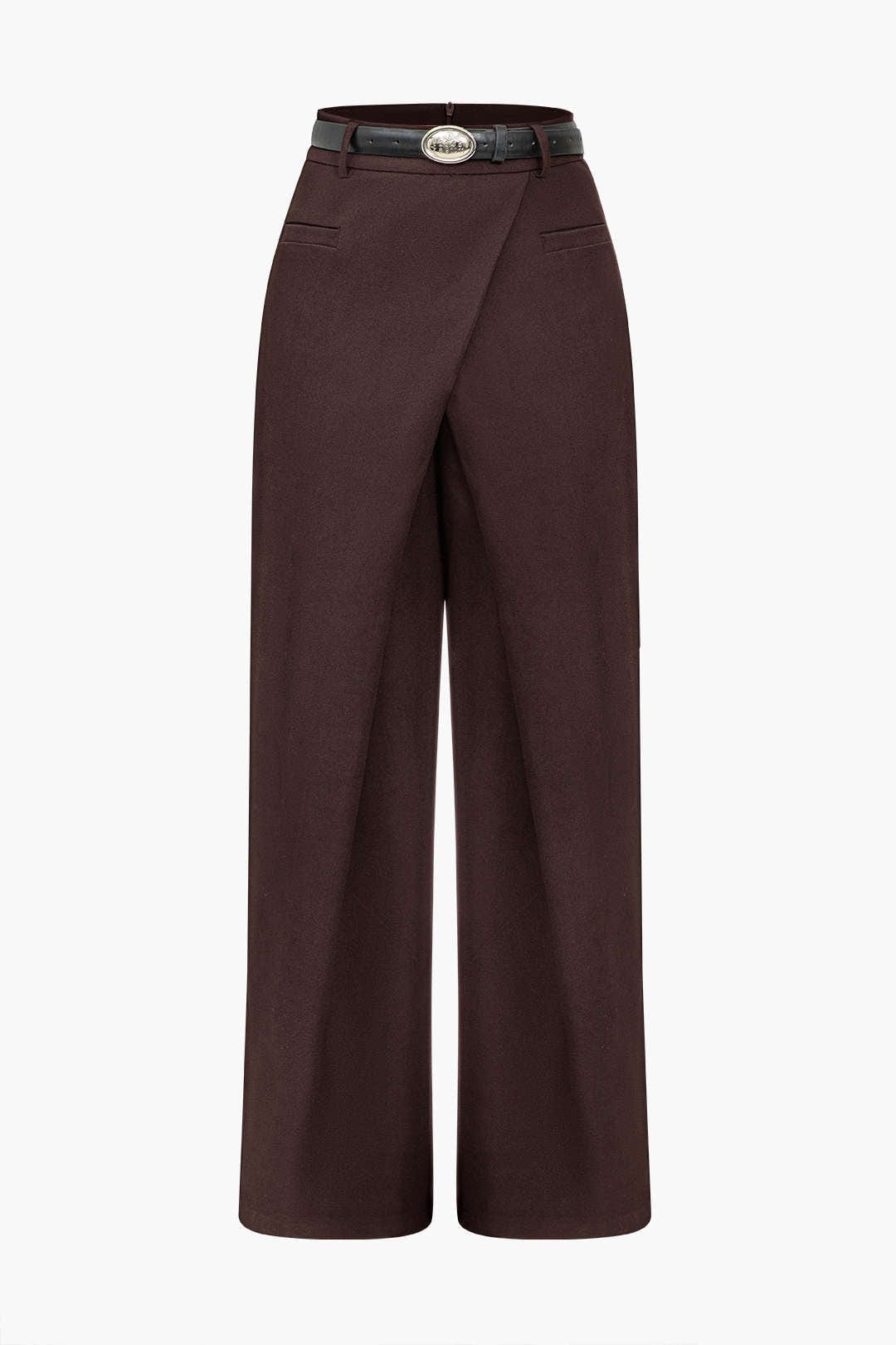 Elena | Elegante High-Waist Hose mit Wickeldetail