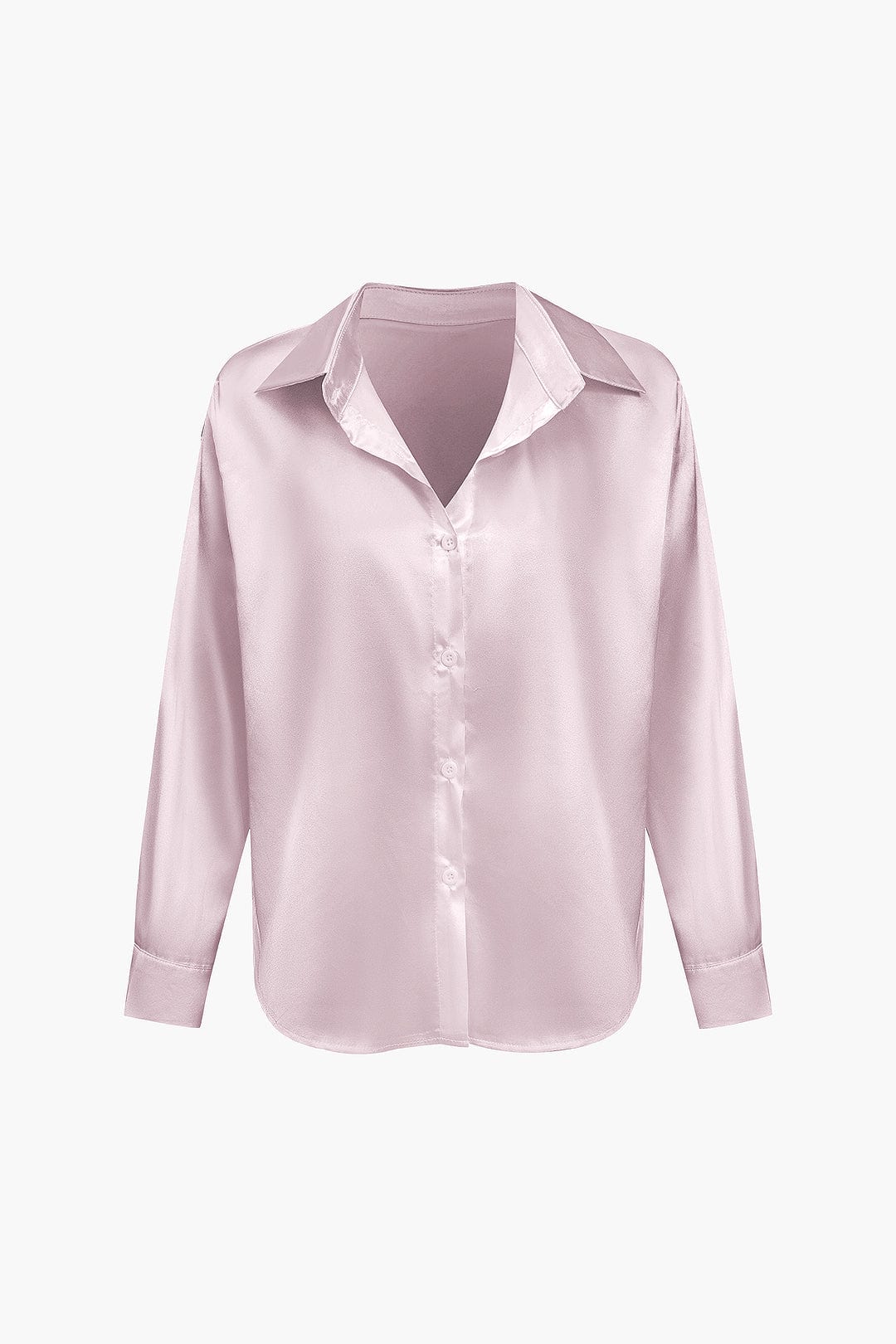 Florentine | Elegante Langarm-Bluse aus seidigem Satin