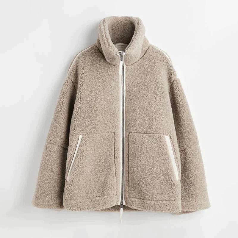 Pauline™ - Teddyjacke aus kuscheligen Baumwolle