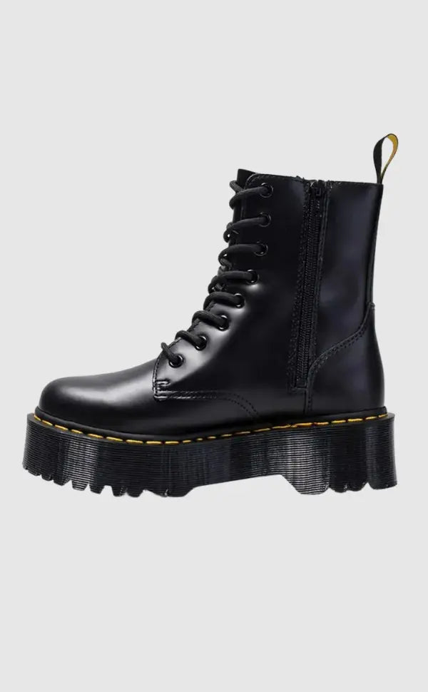 Ella | Elegante Plateaustiefel aus Leder – Stilvolle Schuhe mit Komfort