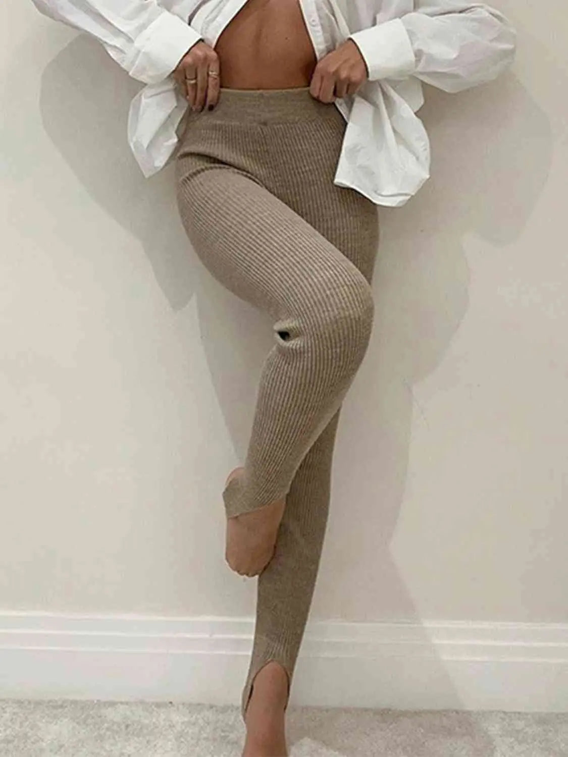Clara | Gerippte Mid-Waist-Leggings – Komfort und Stil für Jeden Tag
