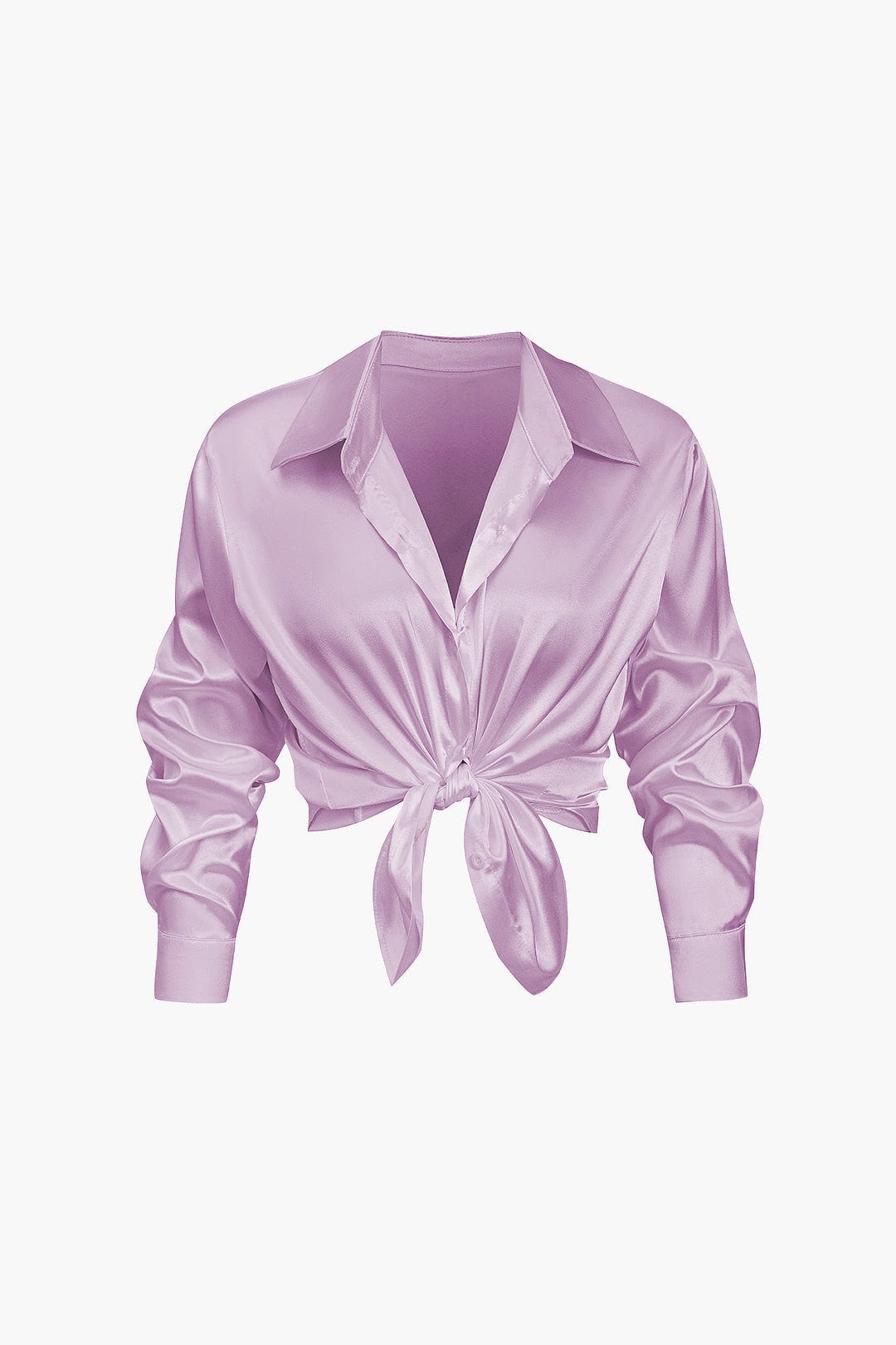 Florentine | Elegante Langarm-Bluse aus seidigem Satin