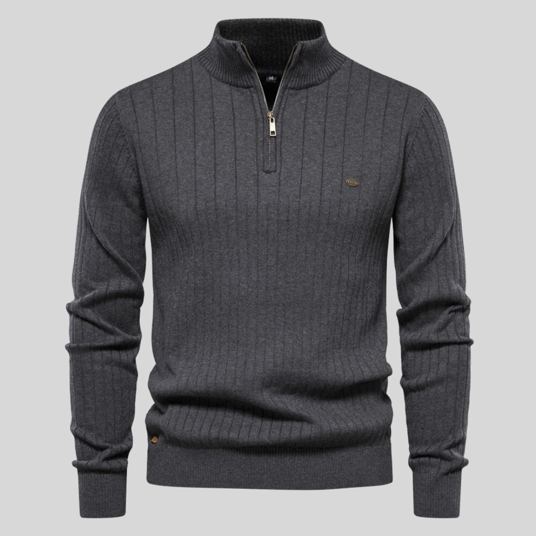 Steven | Strickpullover mit Reißverschluss
