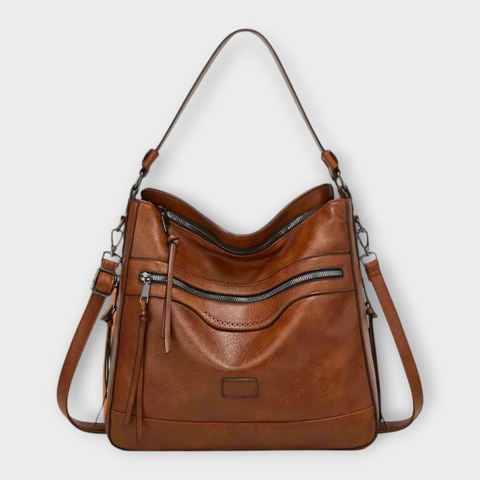 Lora. - Klassische Retro-Schultertasche