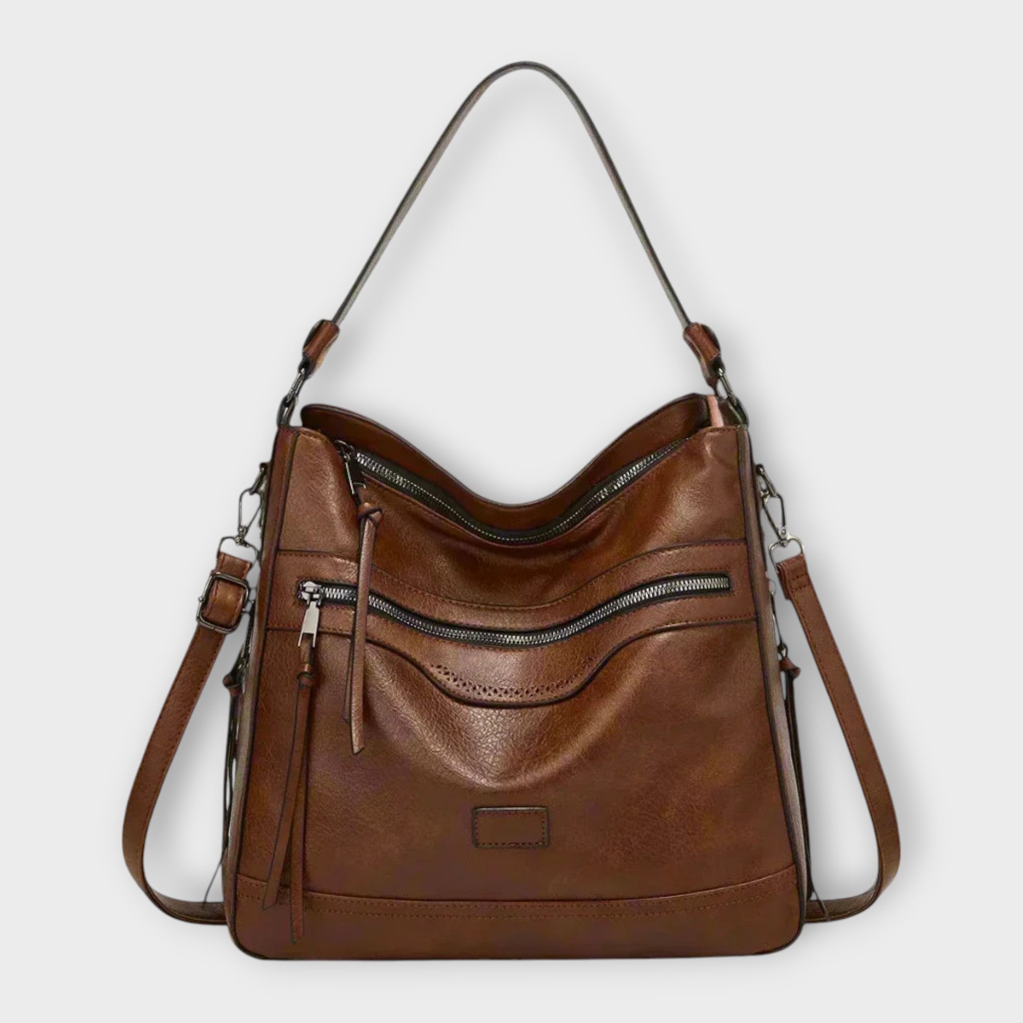 Lora. - Klassische Retro-Schultertasche