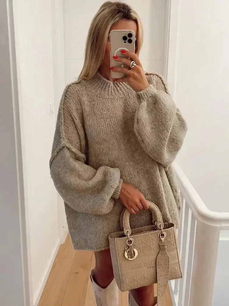 Jana | Gemütlicher Übergroßer Herbstpullover