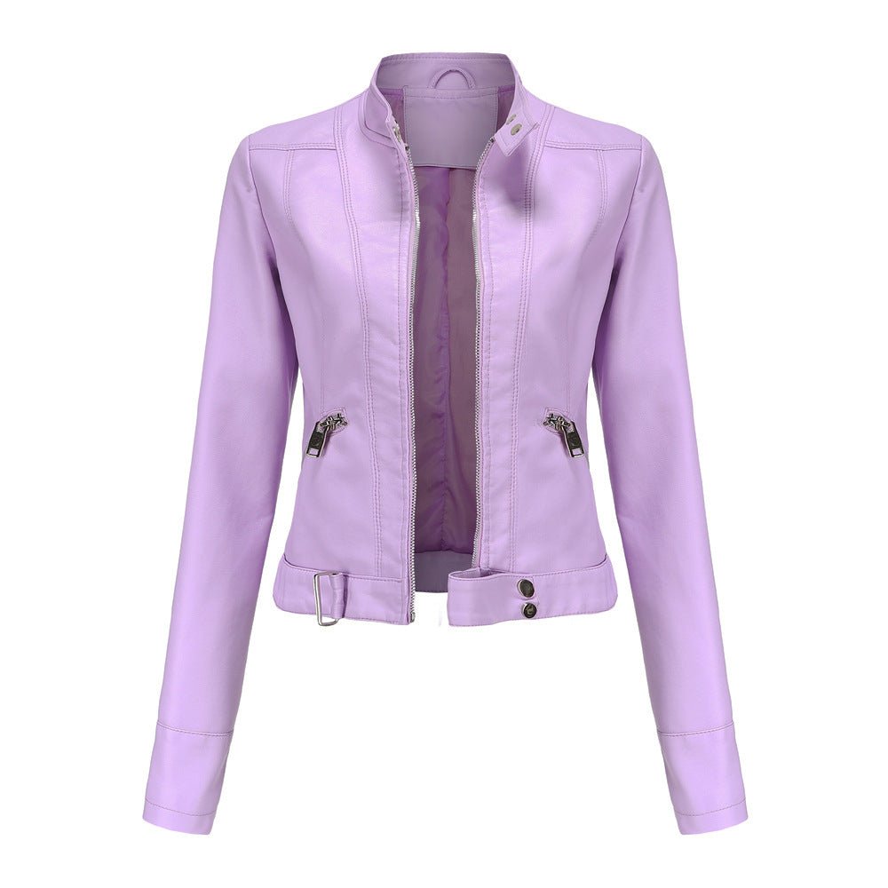 Elegante Damen Bikerjacke mit tailliertem Schnitt und modernem Design
