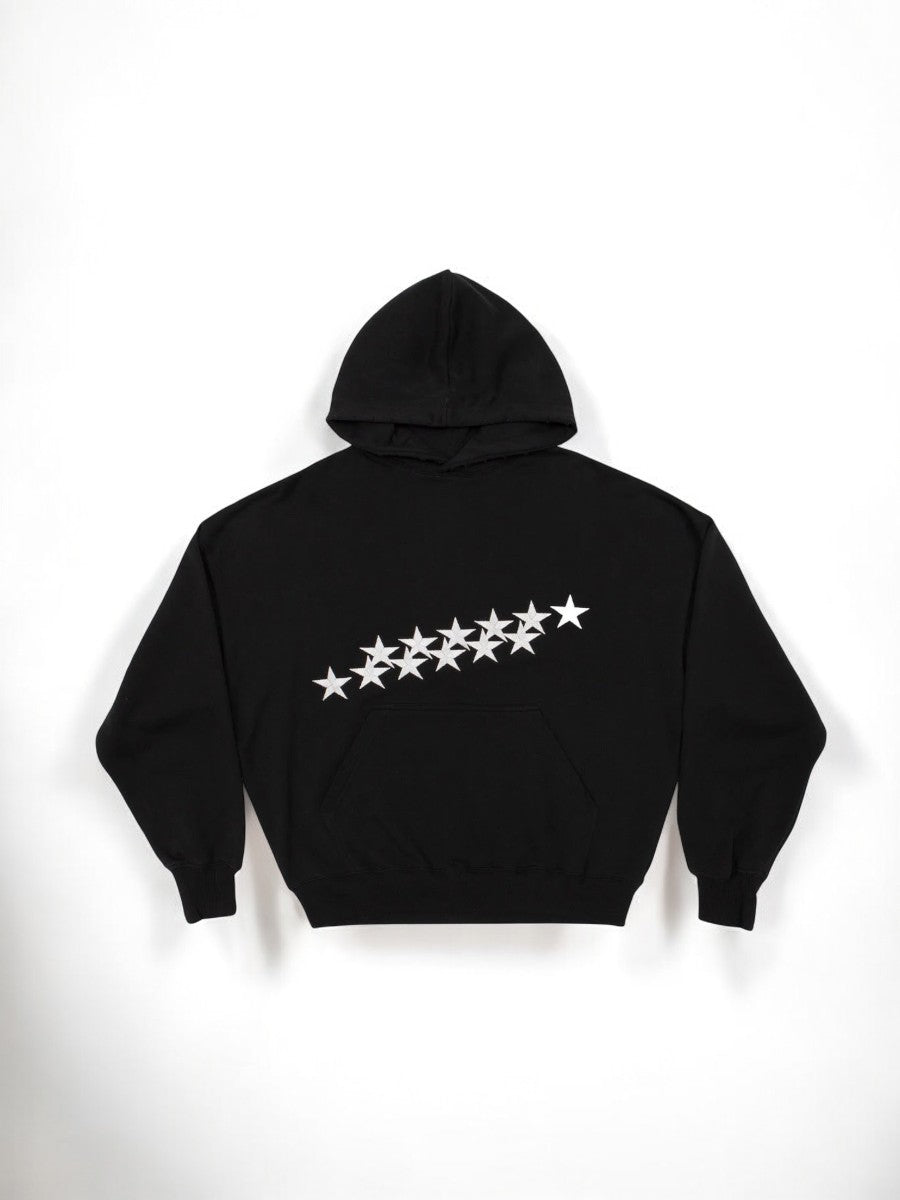 Oversized Damen Hoodie mit Sternen-Print - Streetwear