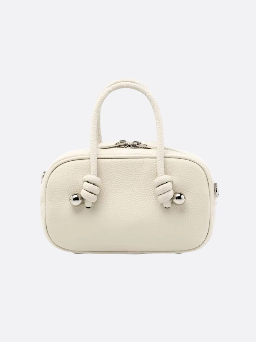 Rechteckige Handtasche aus echtem Leder für Frauen