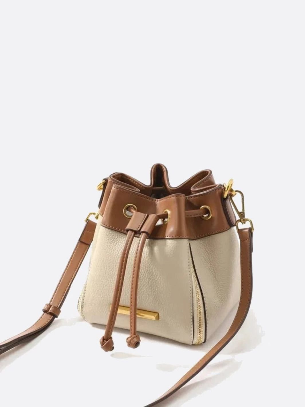 Kleine Leder-Eimer-Tasche