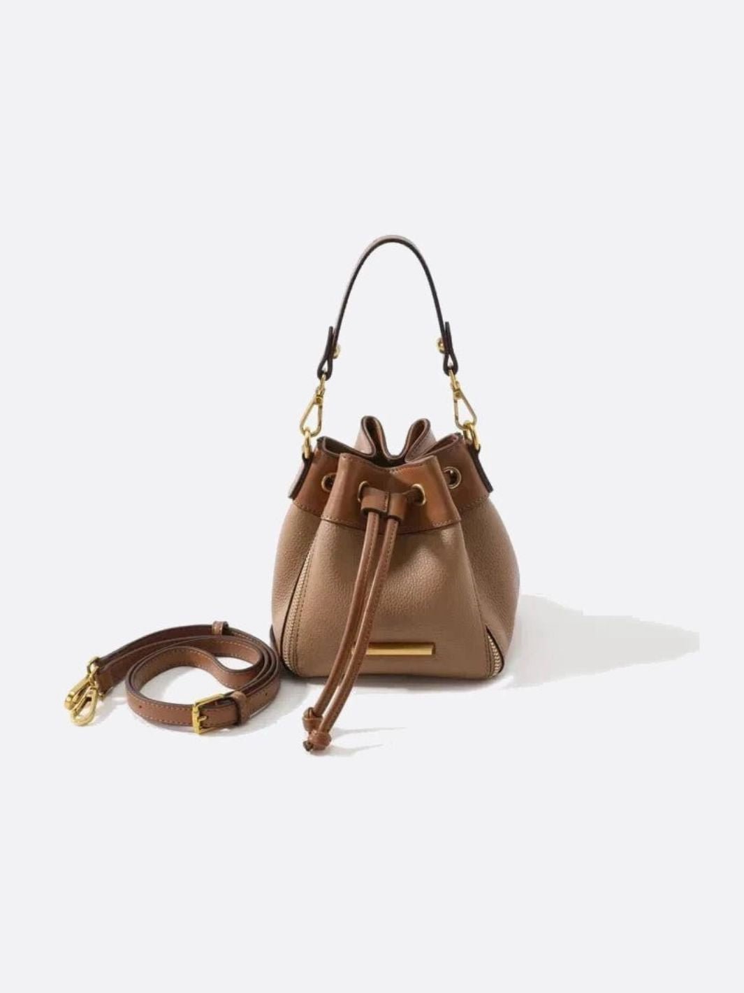 Kleine Leder-Eimer-Tasche