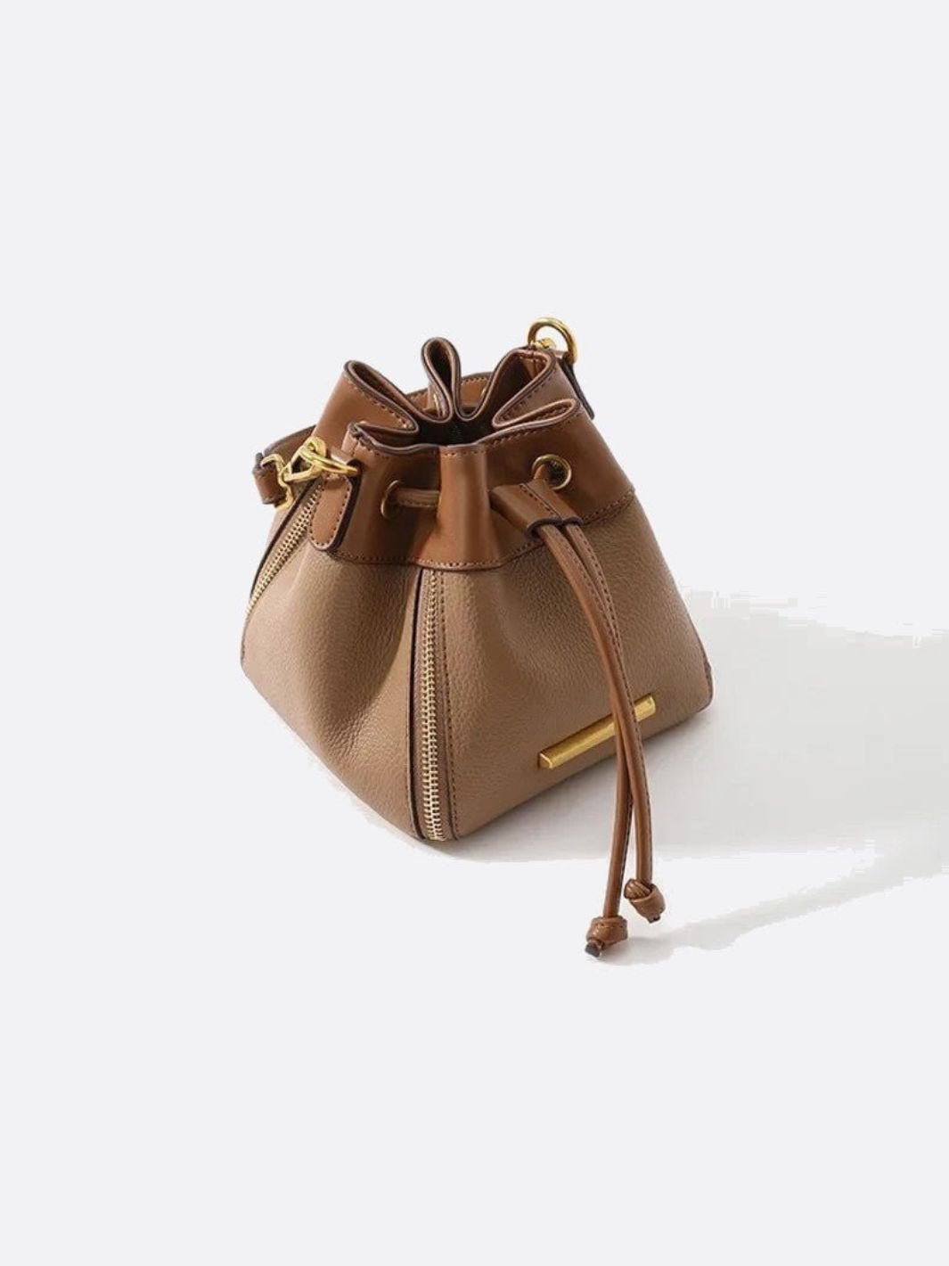 Kleine Leder-Eimer-Tasche