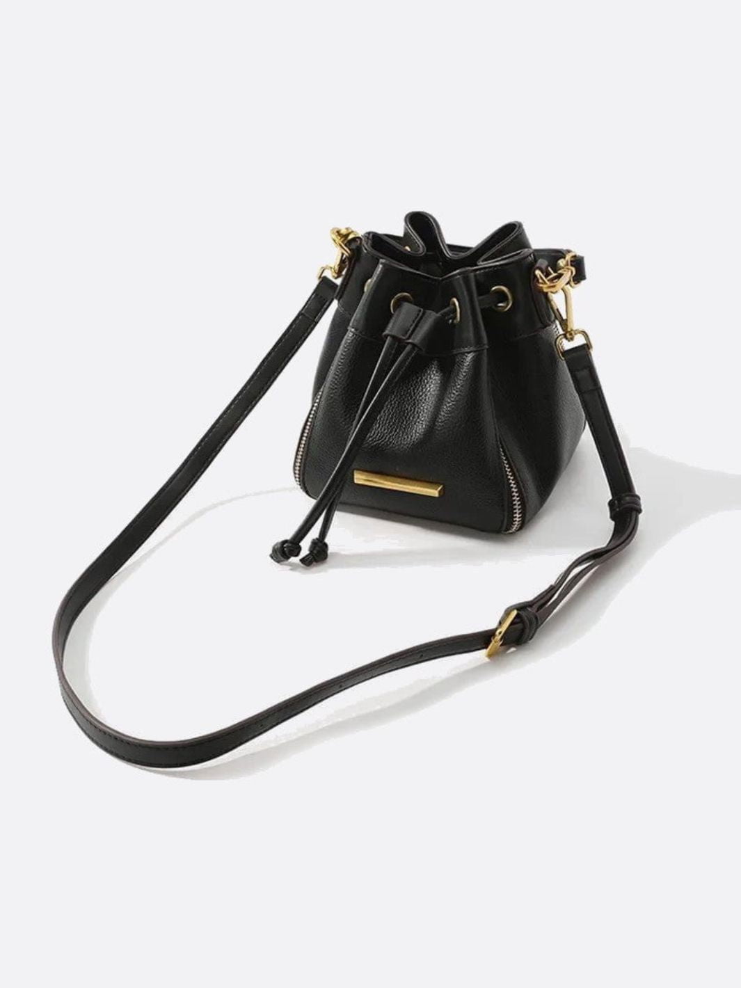 Kleine Leder-Eimer-Tasche