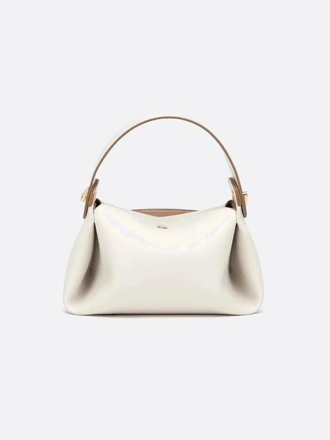 Kleine Weiße Leder Schulterhandtasche