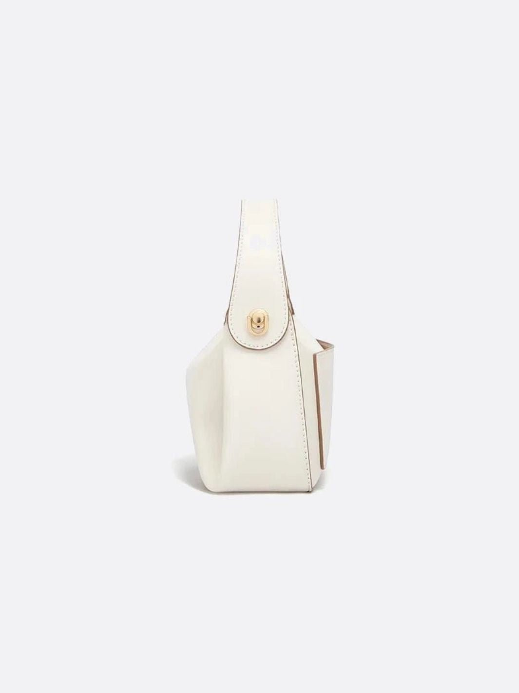 Kleine Weiße Leder Schulterhandtasche