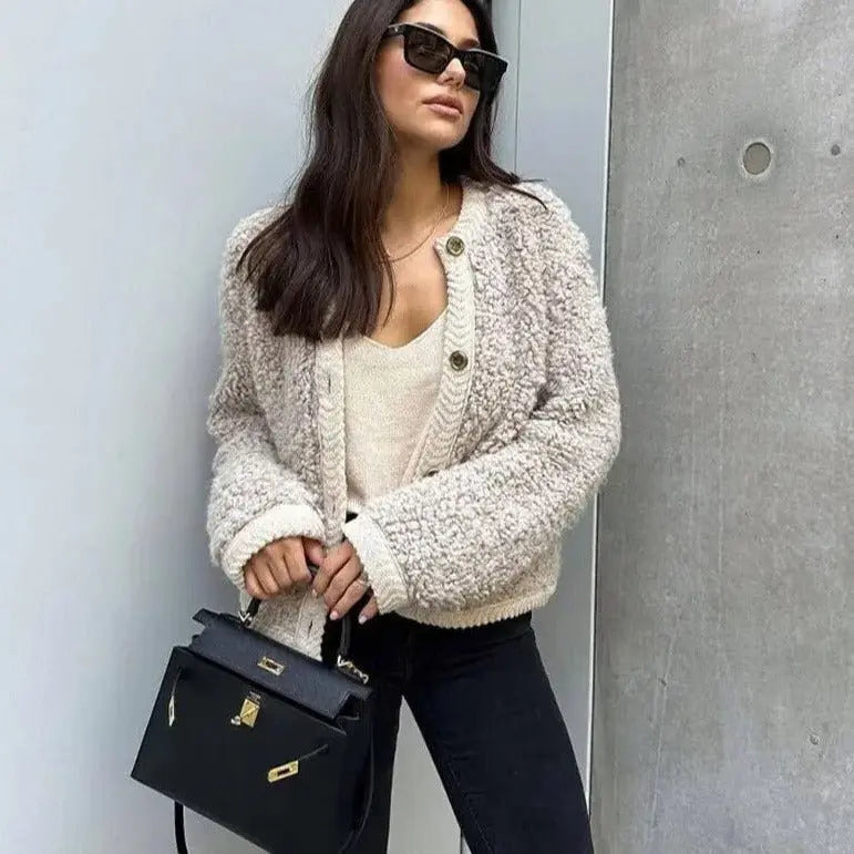 Christa | Gemütlicher Teddy-Cardigan